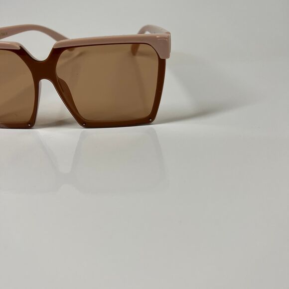 Sunglasses Oversized square soft pink  sunglasses baddie soft girl academia - Picture 7 of 9